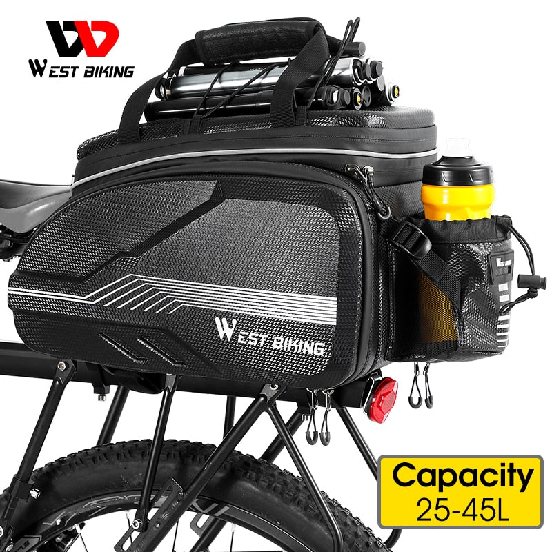 Bicycle Rear Seat Bag Waterproof Bike Rack Trunk Cargo Bag Large Capacity  Cycling Rear Rack Bicycle