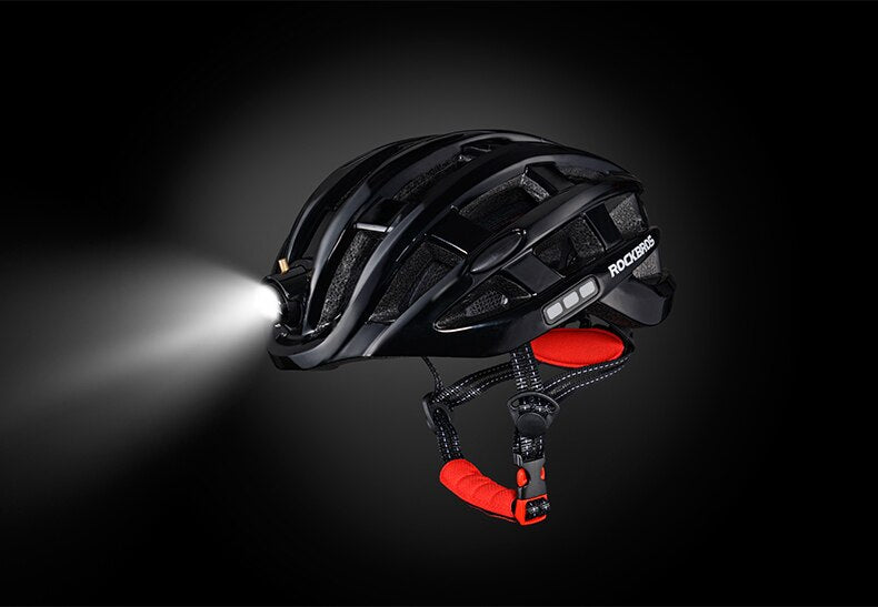 Bicycle Light Helmet Waterproof Bike Helmet USB Charge Intergrally-molded Bicycle Accessories