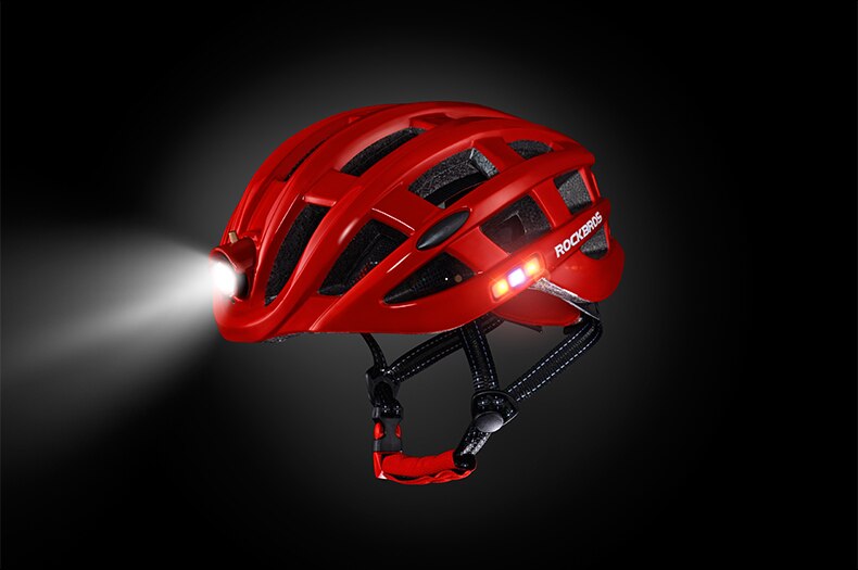 Bicycle Light Helmet Waterproof Bike Helmet USB Charge Intergrally-molded Bicycle Accessories