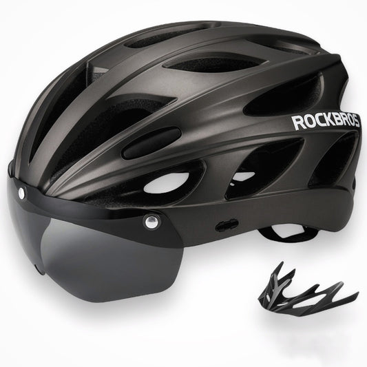 Bike helmet ROCKBROS Breathable Cycling Helmet Goggles Lens Aero MTB Road Bike Helmet 57-62 cm